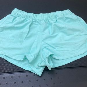 Patagonia Women's Barely Baggies Size Small. 2-1/2 inch inseam. EUC Light teal